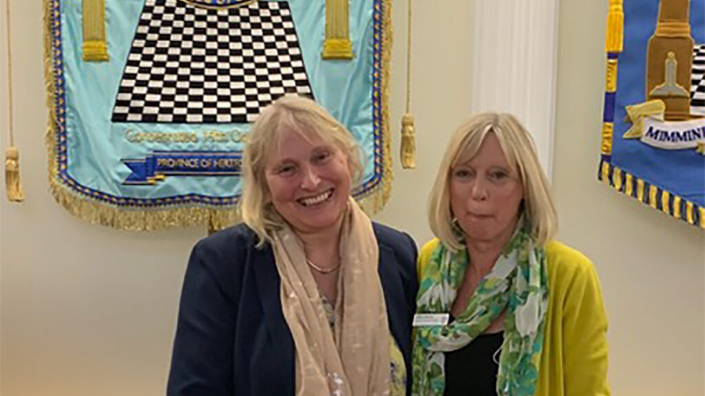 Anne Child MBE and Debbie Hollands of the Royal Masonic Benevolent Institution Care Company